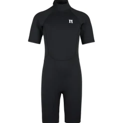 Heber Peak Bademode-- Kid's SeapineHe. Short Wet Suit 3mm - Neoprenanzug Black