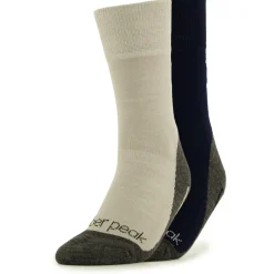 Heber Peak Merinosocken|Socken-- EvergreenHe. Hiking Crew Socks 2-Pack - Wandersocken