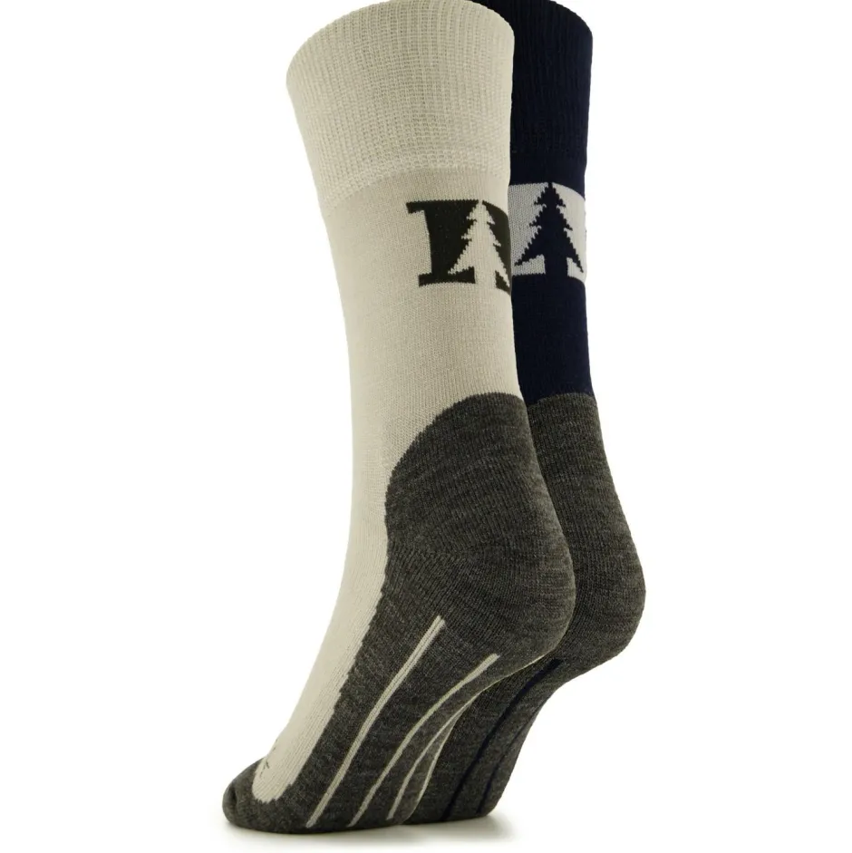 Heber Peak Merinosocken|Socken-- EvergreenHe. Hiking Crew Socks 2-Pack - Wandersocken