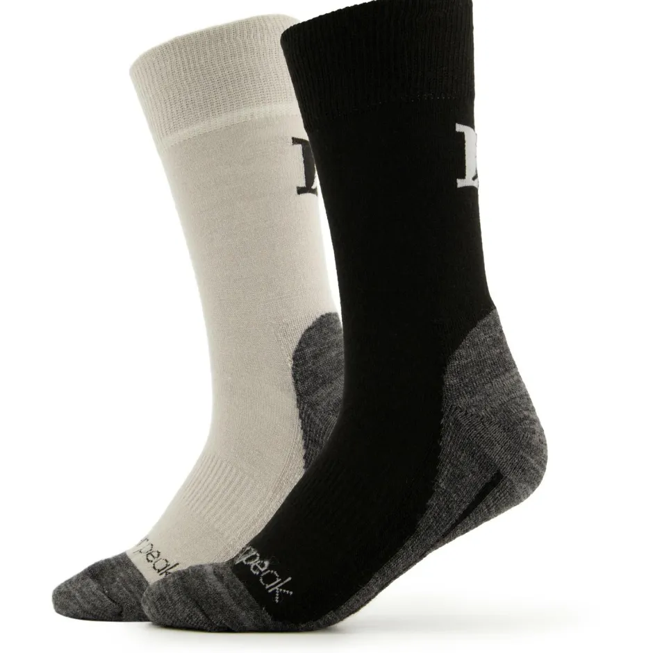Heber Peak Merinosocken|Socken-- EvergreenHe. Hiking Crew Socks 2-Pack - Wandersocken