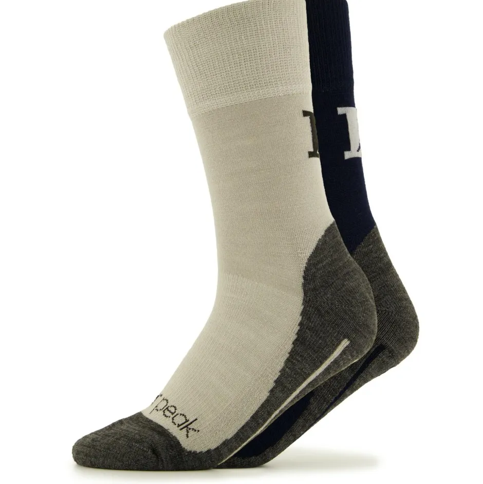 Heber Peak Merinosocken|Socken-- EvergreenHe. Hiking Crew Socks 2-Pack - Wandersocken