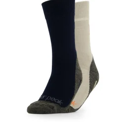 Heber Peak Merinosocken|Socken-- Kid's EvergreenHe. Hiking Crew Socks 2-Pack - Wandersocken