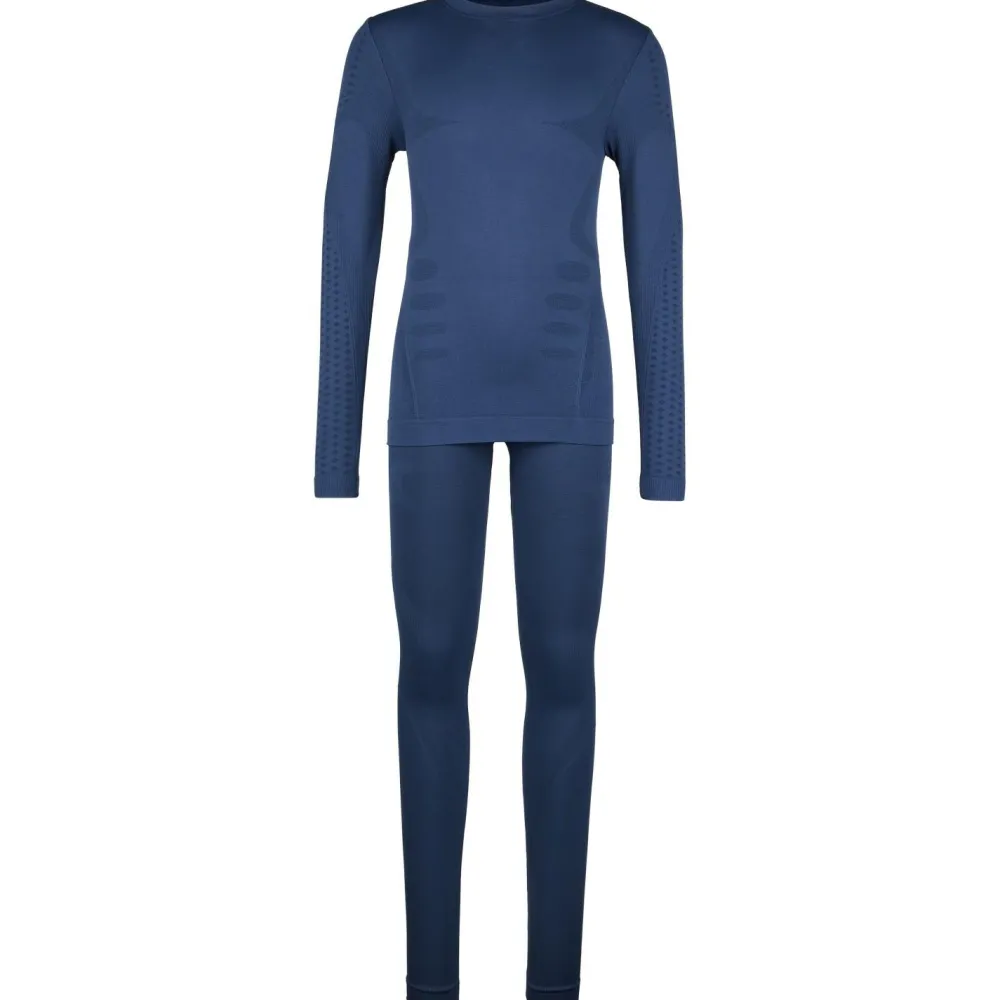 Heber Peak - Kid's Evergreen Seamless Underwear Set - Kunstfaserunterwäsche Dark Blue Clearance