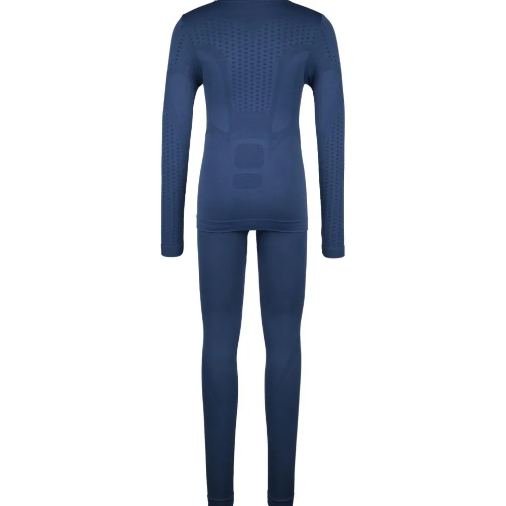 Heber Peak - Kid's Evergreen Seamless Underwear Set - Kunstfaserunterwäsche Dark Blue Clearance