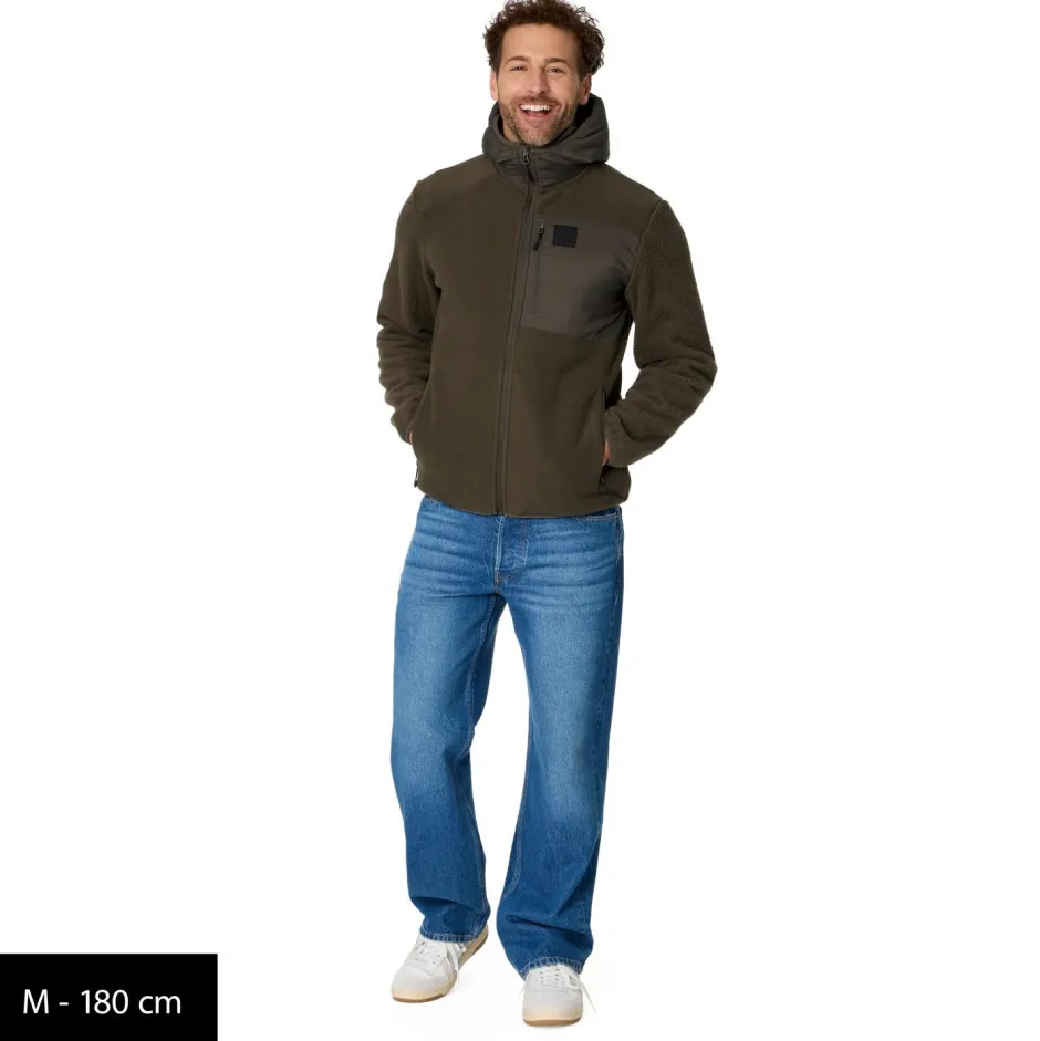 Heber Peak Alltagsbekleidung|Wanderbekleidung-- TimberHe. Fleece with Hood - Fleecejacke