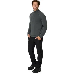 Heber Peak Wanderbekleidung|Hosen-- TimberHe. II Winter Softshell Pants - Softshellhose Black