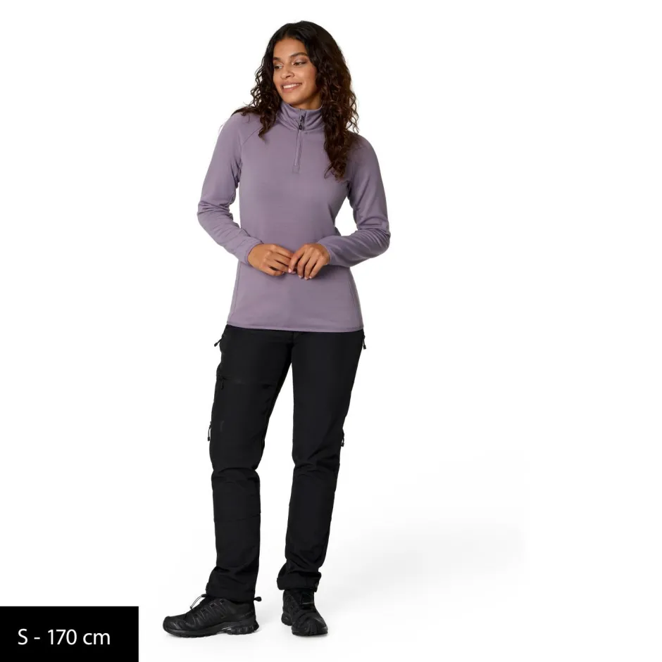 Heber Peak Alltagsbekleidung|Pullover & Hoodies-- Women's MerinoBlend SaplingHe. II Half Zip - Pullover