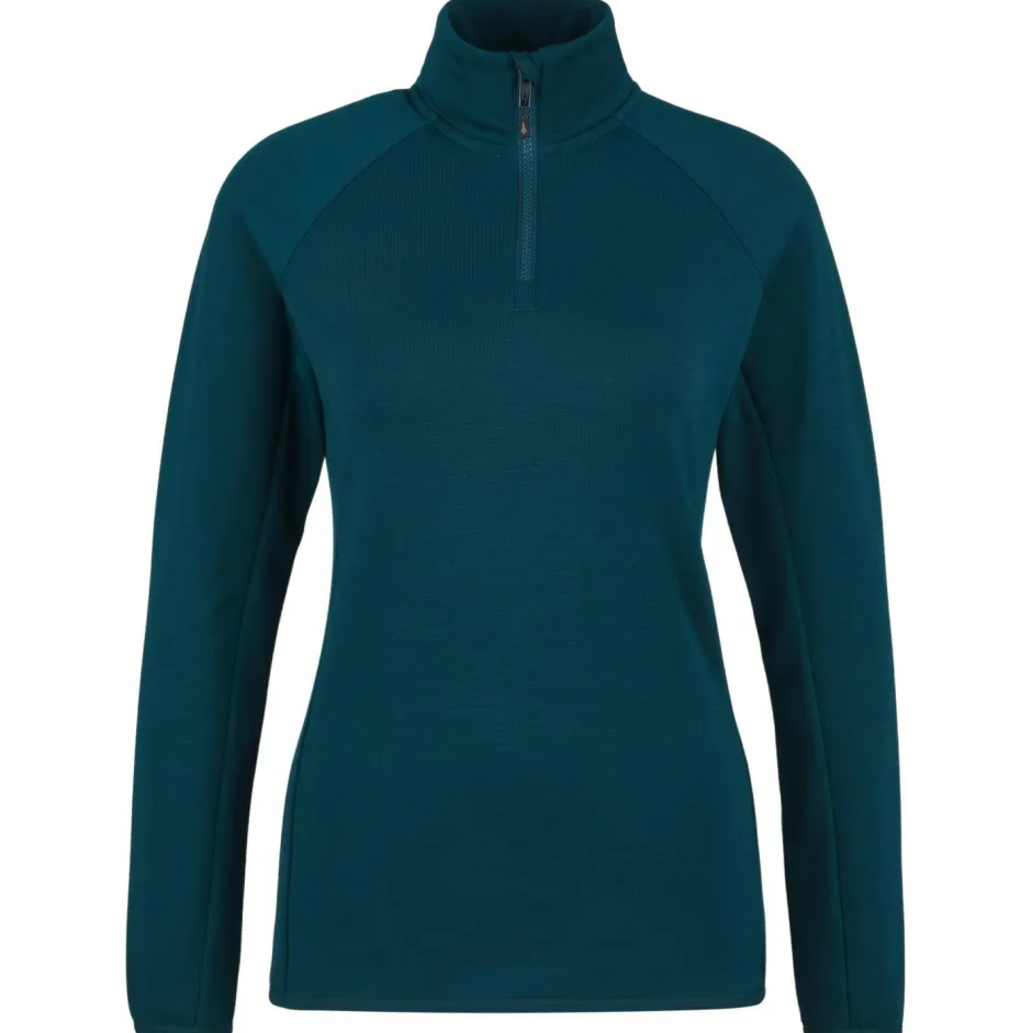 Heber Peak Alltagsbekleidung|Pullover & Hoodies-- Women's MerinoBlend SaplingHe. II Half Zip - Pullover