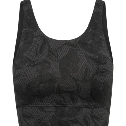 Hey Honey Yogabekleidung|Fitnessbekleidung-- Women's Bustier Dark Lace - Sport-BH Violet / Multicolor