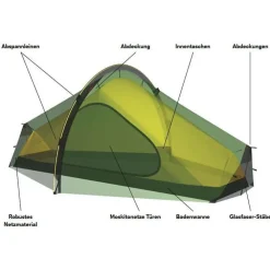 Hilleberg Trekkingzelte|Trekkingausrüstung-- Enan - 1-Personen Zelt