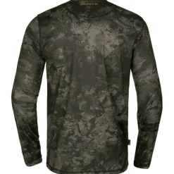 Hu00e4rkila Trekkingbekleidung|Wanderbekleidung-Härkila - Noctyx Camo Langarmshirt - Longsleeve Axis MSP Black