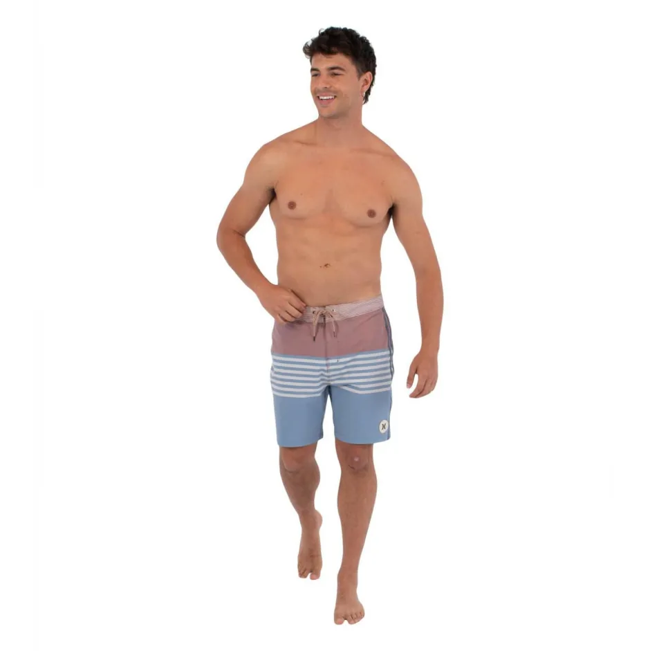Hurley Bademode-- Phantom Naturals Tailgate 18' - Boardshorts Worker Blue