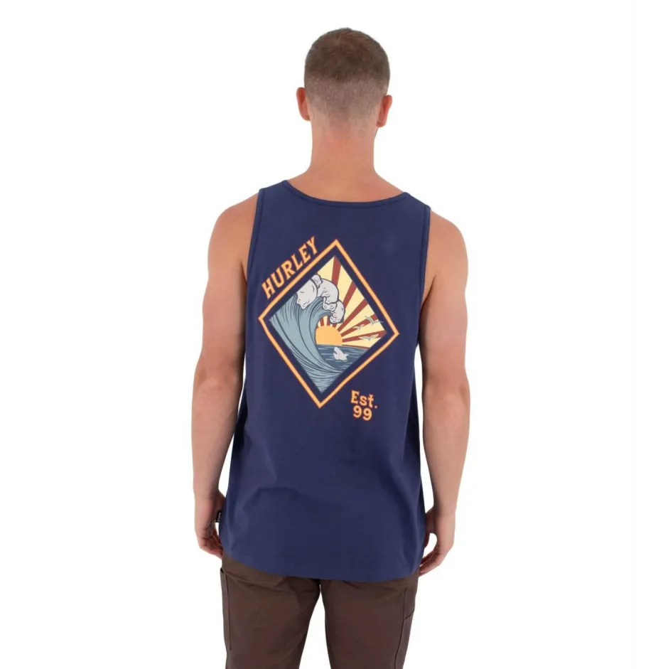 Hurley Shirts, Hemden & Longsleeves|Alltagsbekleidung-- Tank Printing Press Disques - Tank Top