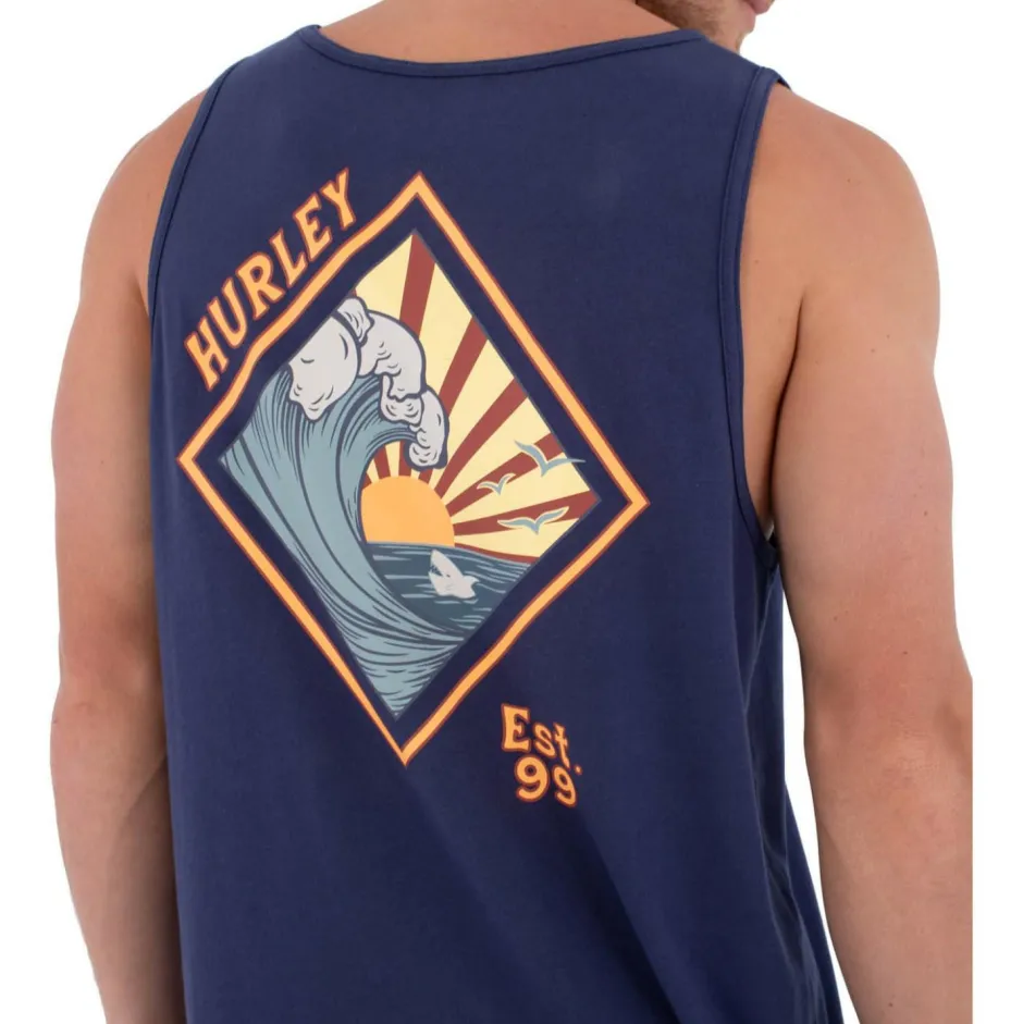 Hurley Shirts, Hemden & Longsleeves|Alltagsbekleidung-- Tank Printing Press Disques - Tank Top