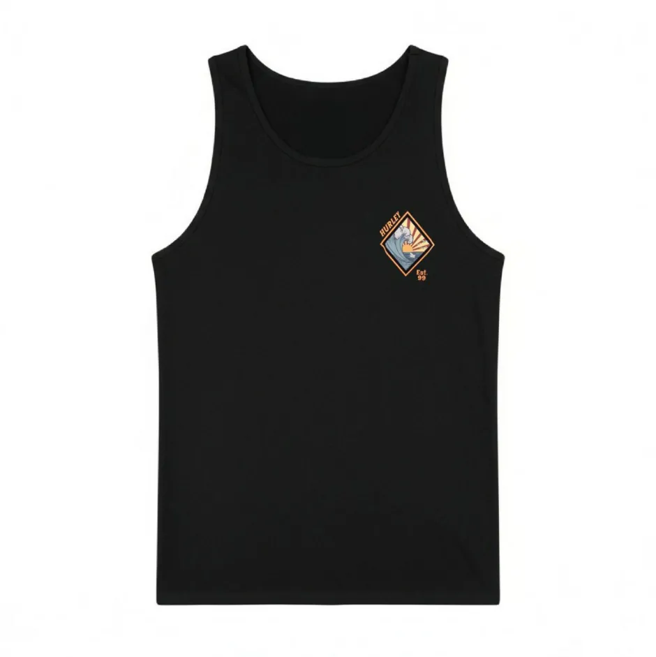 Hurley Shirts, Hemden & Longsleeves|Alltagsbekleidung-- Tank Printing Press Disques - Tank Top