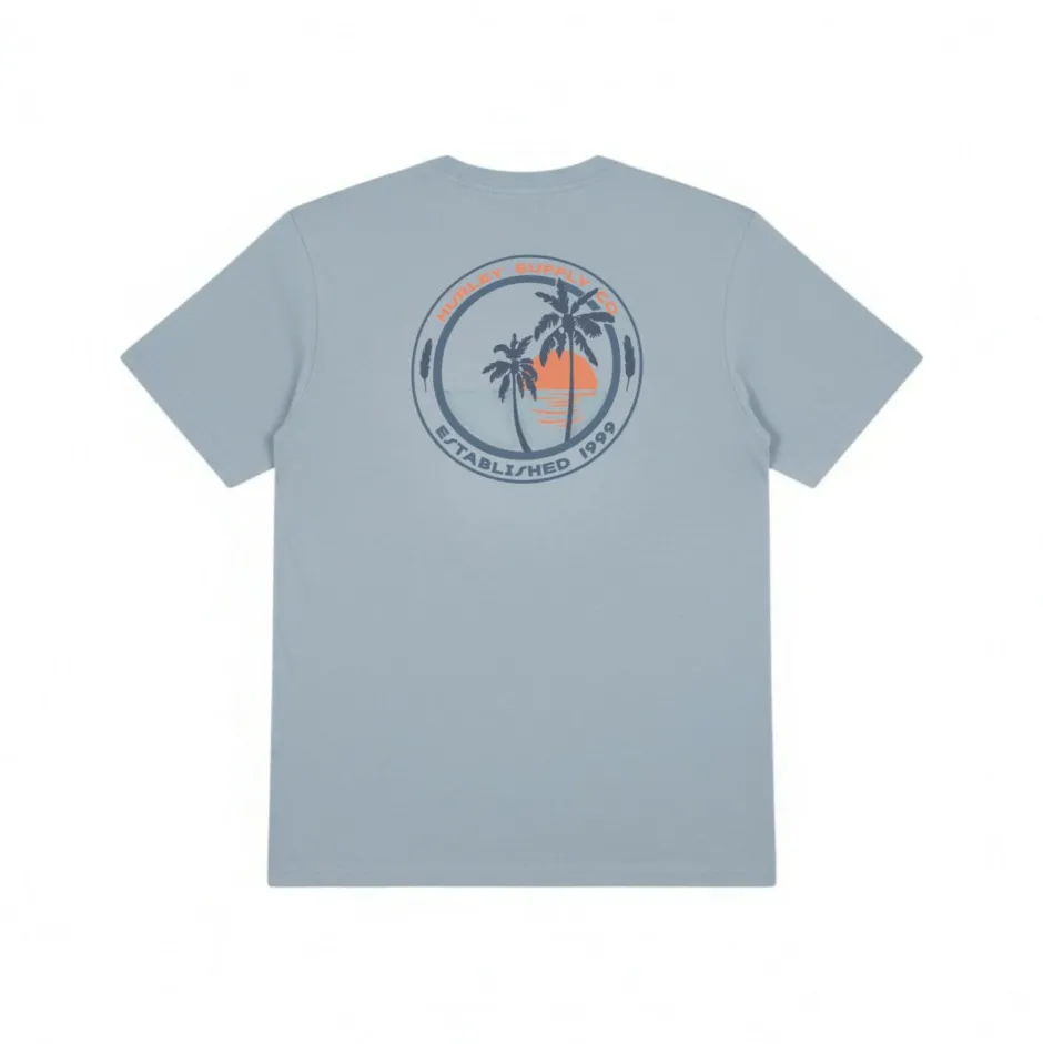Hurley T-Shirts|Shirts, Hemden & Longsleeves-- Tee S/S Printing Press Enjoy - T-Shirt Spring Breeze