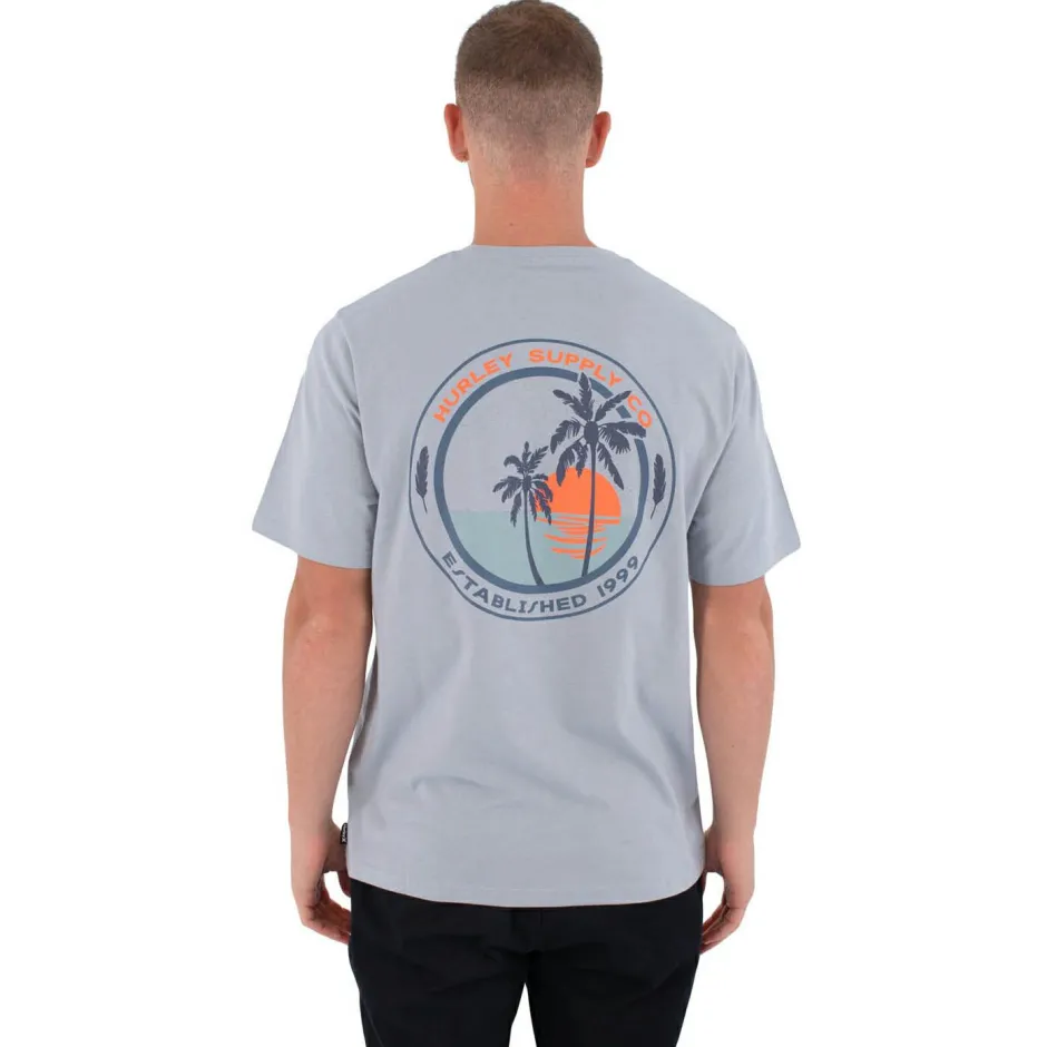 Hurley T-Shirts|Shirts, Hemden & Longsleeves-- Tee S/S Printing Press Enjoy - T-Shirt Spring Breeze