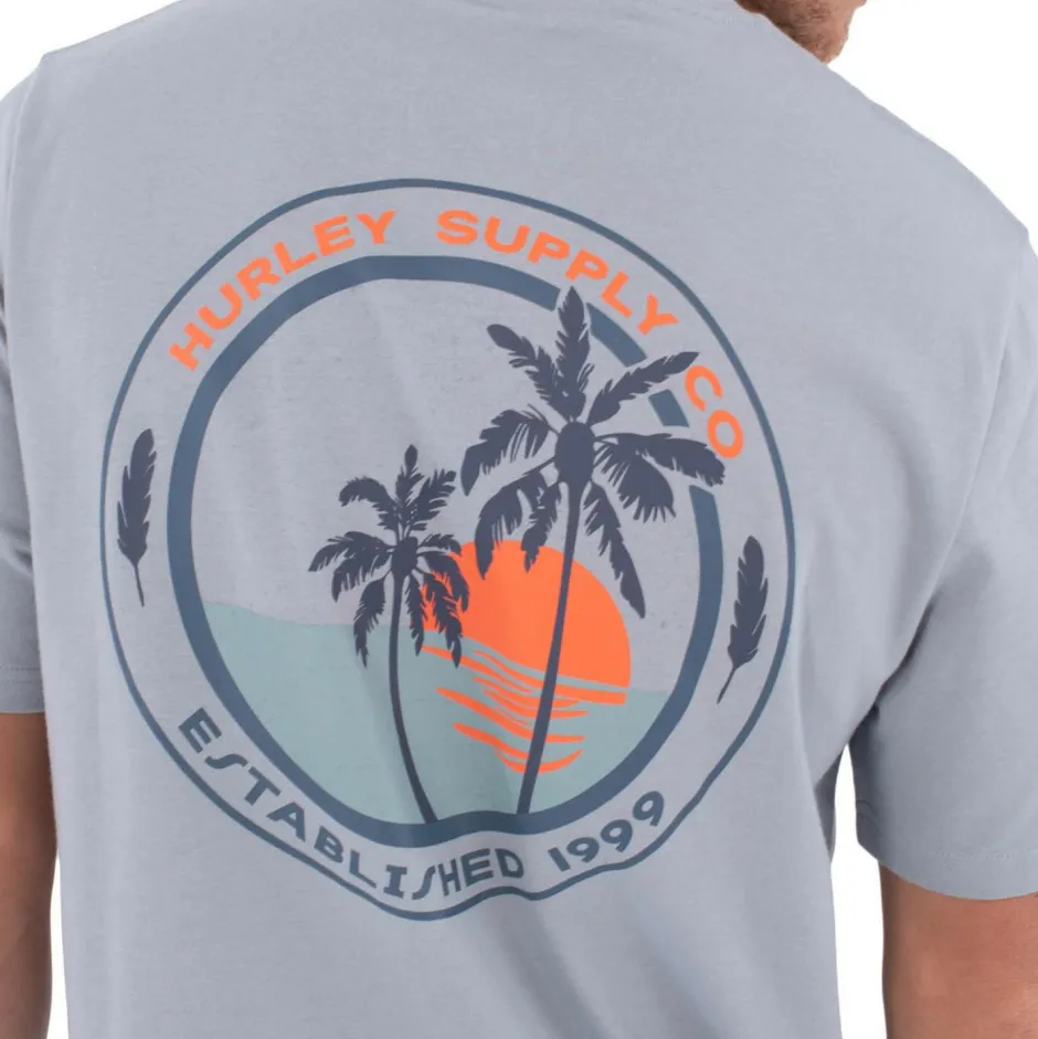 Hurley T-Shirts|Shirts, Hemden & Longsleeves-- Tee S/S Printing Press Enjoy - T-Shirt Spring Breeze