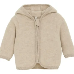 Kinder Huttelihut - Baby's Jacket Bear Ears Wool Fleece - Merinojacke