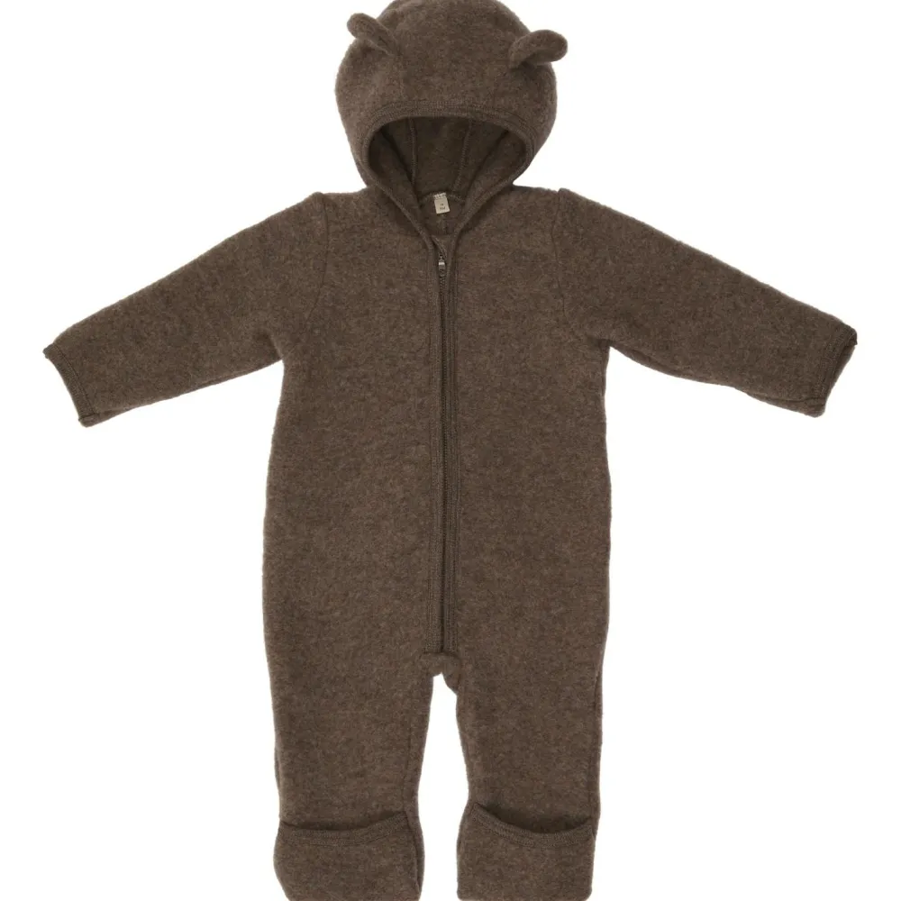- Baby's Pram Suit Bear Ears Wool Fleece - Overall < Huttelihut Sale