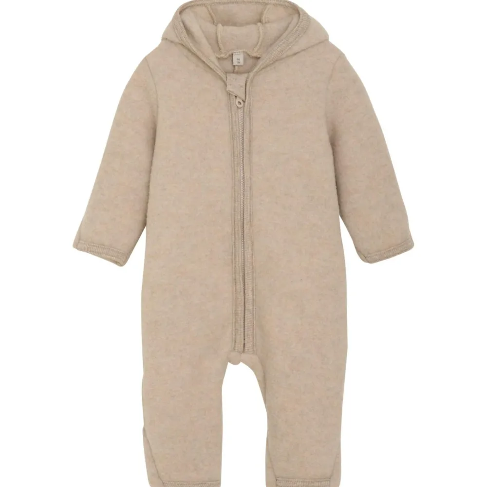 - Baby's Pram Suit Bear Ears Wool Fleece - Overall < Huttelihut Sale