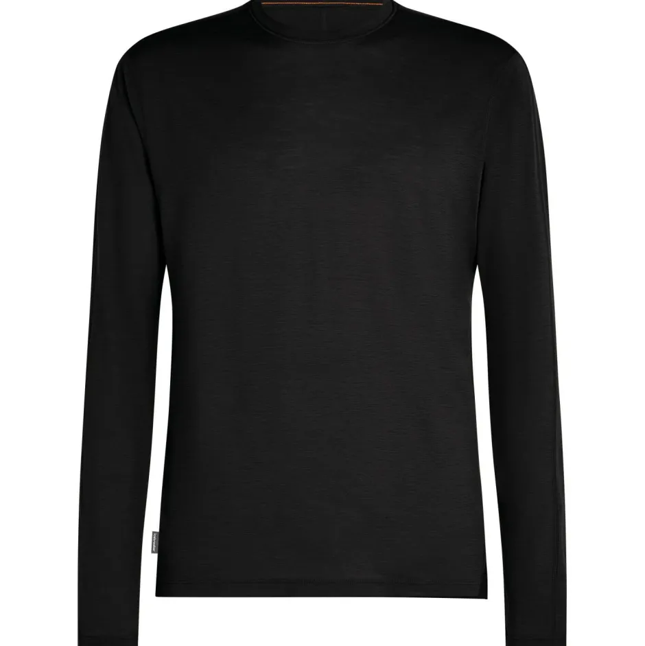 Icebreaker Alltagsbekleidung|T-Shirts-- Merino 150 Ace L/S Tee - Merinoshirt Black