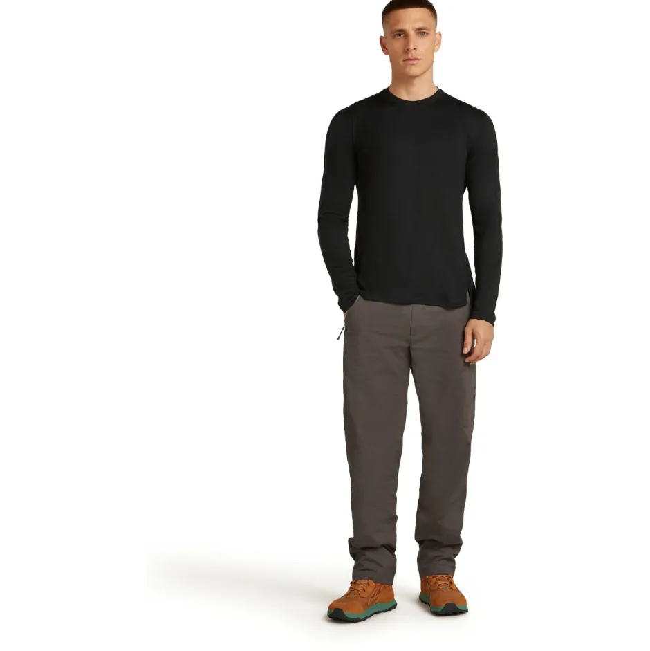 Icebreaker Alltagsbekleidung|T-Shirts-- Merino 150 Ace L/S Tee - Merinoshirt Black