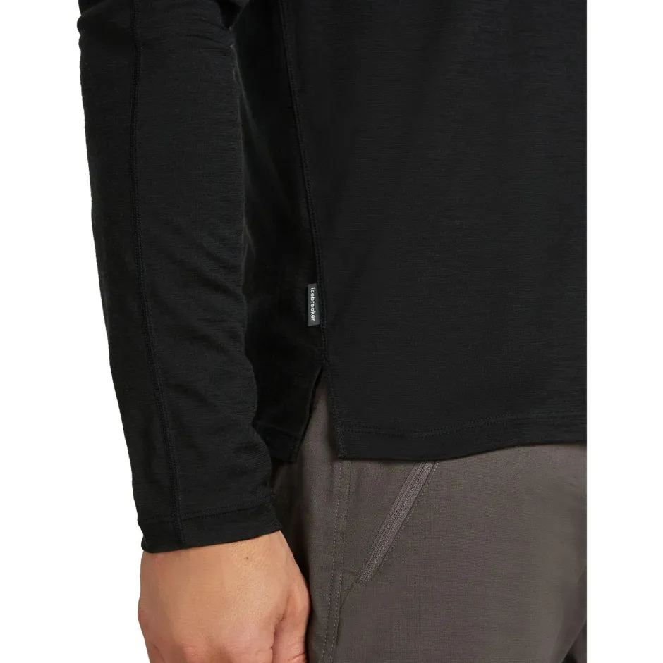 Icebreaker Alltagsbekleidung|T-Shirts-- Merino 150 Ace L/S Tee - Merinoshirt Black