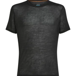 Icebreaker Trekkingbekleidung|Alltagsbekleidung-- Merino 75 Cool-Lite Featherlight S/S Crewe - Merinounterwäsche Black