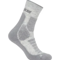 Icebreaker - Merino Hike+ Heavy Crew - Wandersocken Blizzard Hthr / Alloy Sale