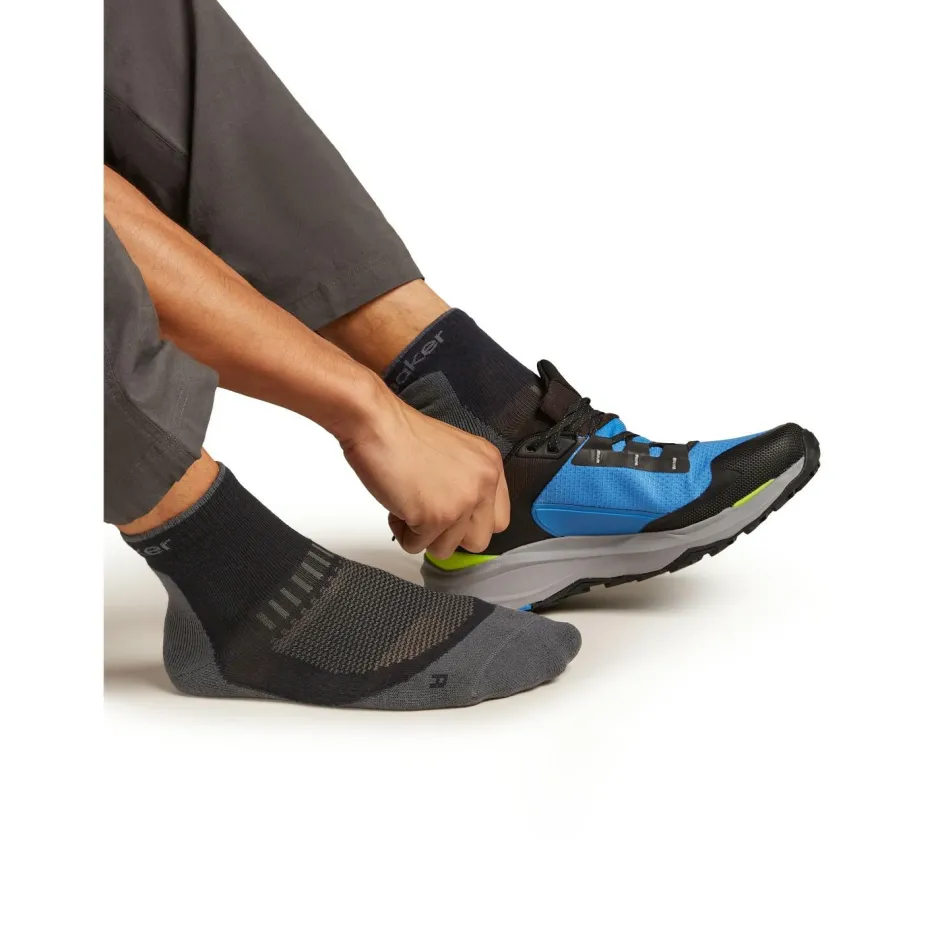 Icebreaker Wandersocken|Merinosocken-- Merino Hike+ Light Mini - Wandersocken Black / Obsidian