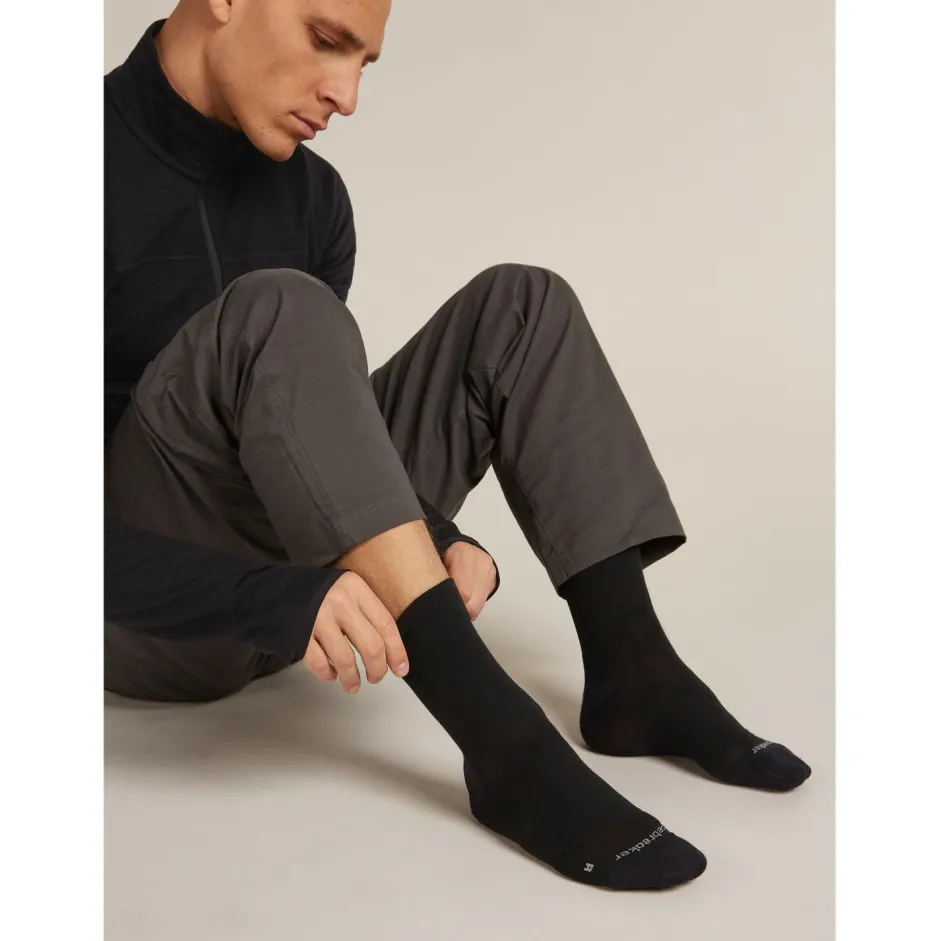 Icebreaker Wandersocken|Merinosocken-- Merino Hike+ Liner Crew - Wandersocken Black