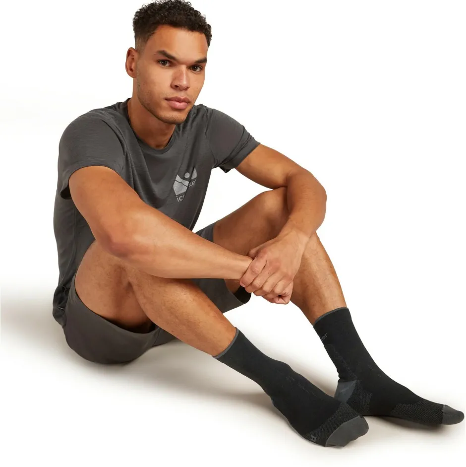 Icebreaker Wandersocken|Socken-- Merino Hike+ Ultralight Quarter - Wandersocken Black / Obsidian