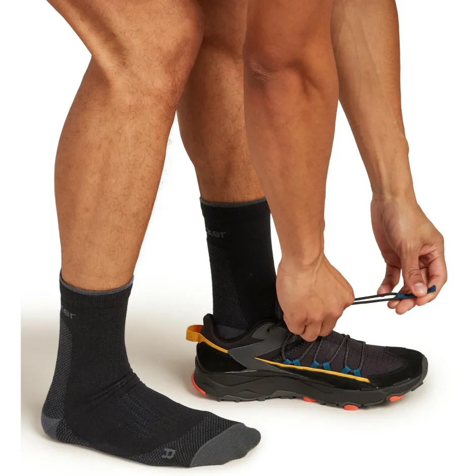 Icebreaker Wandersocken|Socken-- Merino Hike+ Ultralight Quarter - Wandersocken Black / Obsidian