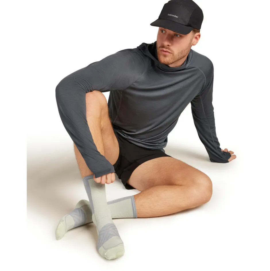 Icebreaker Merinosocken|Socken-- Merino Run+ Ultralight Crew - Laufsocken Black / Graphite