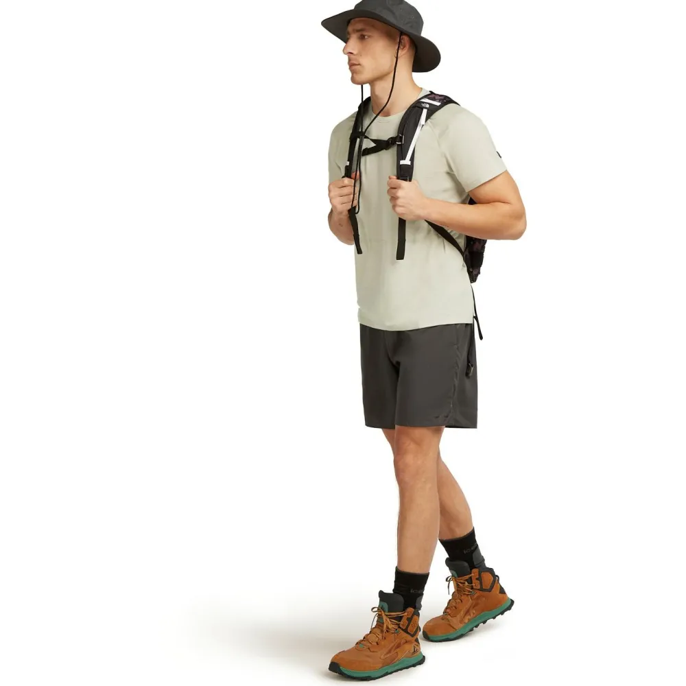 Icebreaker - Merino 200 Waffle Elevation S/S Tee - Merinoshirt Obsidian Clearance