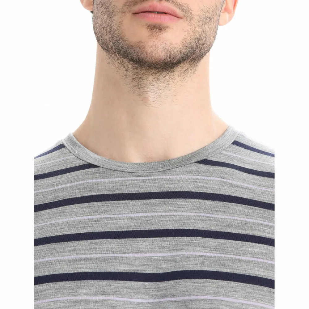 Icebreaker - Wave S/S Tee Stripe - Merinoshirt Online