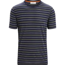Icebreaker - Wave S/S Tee Stripe - Merinoshirt Online
