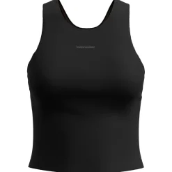 Icebreaker - Women's Merino 150 Active Cropped Bra-Tank - Merinoshirt Black