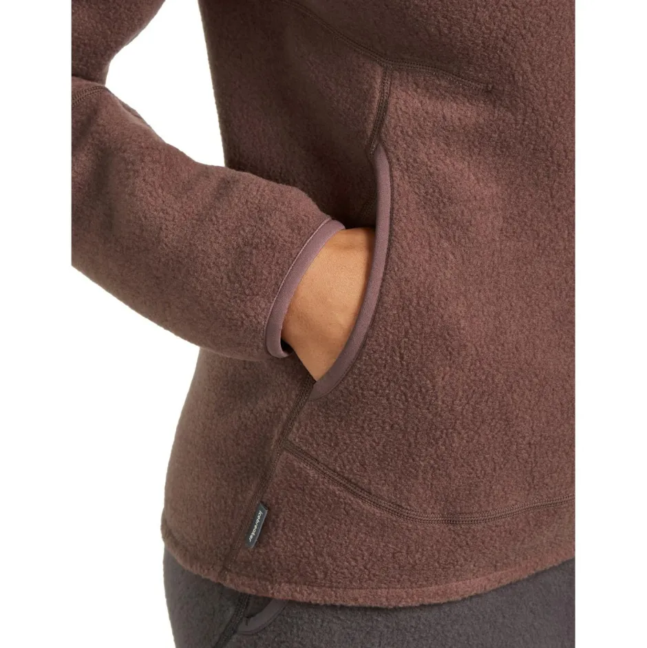 Icebreaker Wanderbekleidung|Jacken-- Women's Merino Blend 800 Realfl. Cl. Pile L/S - Merinojacke
