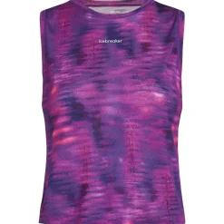 Icebreaker - Women's Merino 125 Cool-Lite Sped Tank Fusion - Tank Top Passion / AOP New