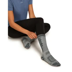 Icebreaker - Women's Merino Hike+ Mountaineer Mid Calf - Wandersocken Jet Heather / Black Sale
