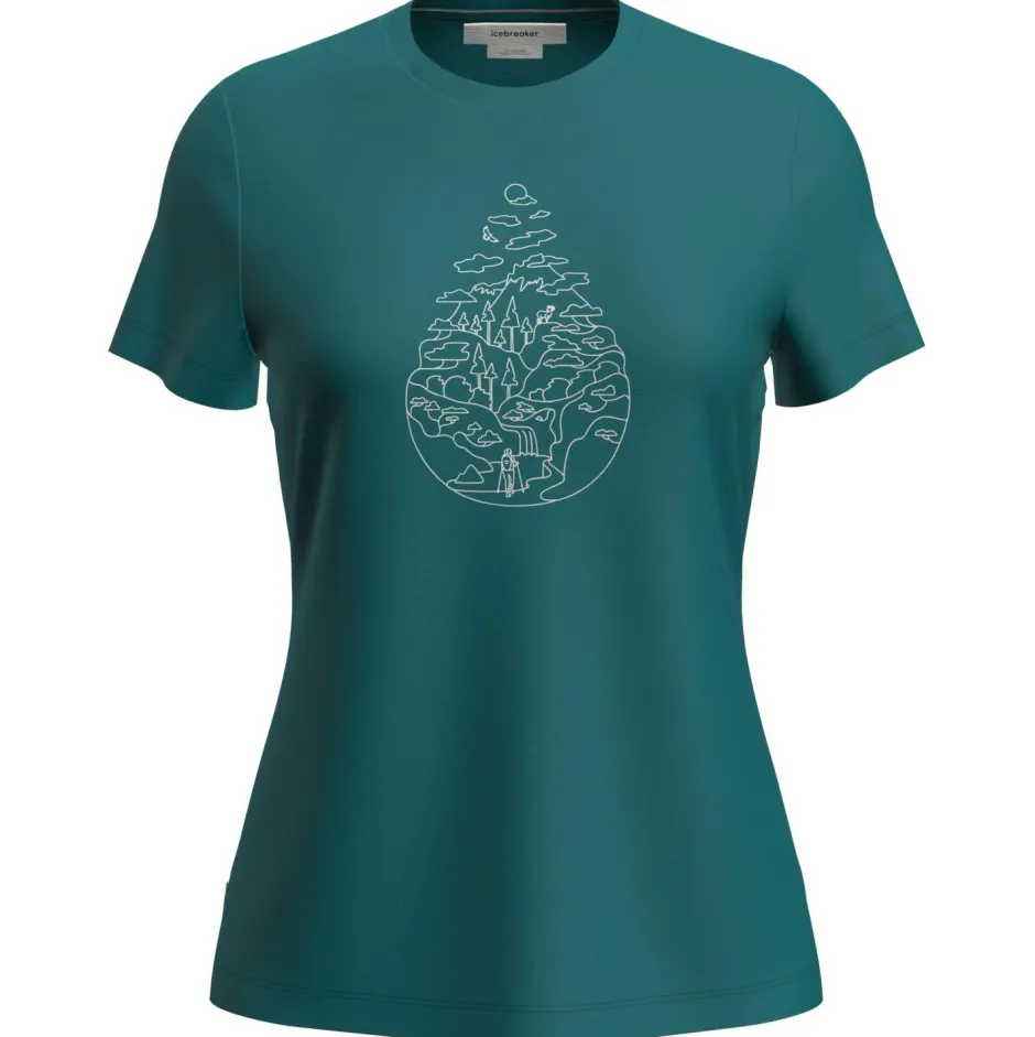 Icebreaker Alltagsbekleidung|Wanderbekleidung-- Women's Merino 150 Tech Lite III S/S Hike Path - Merinoshirt
