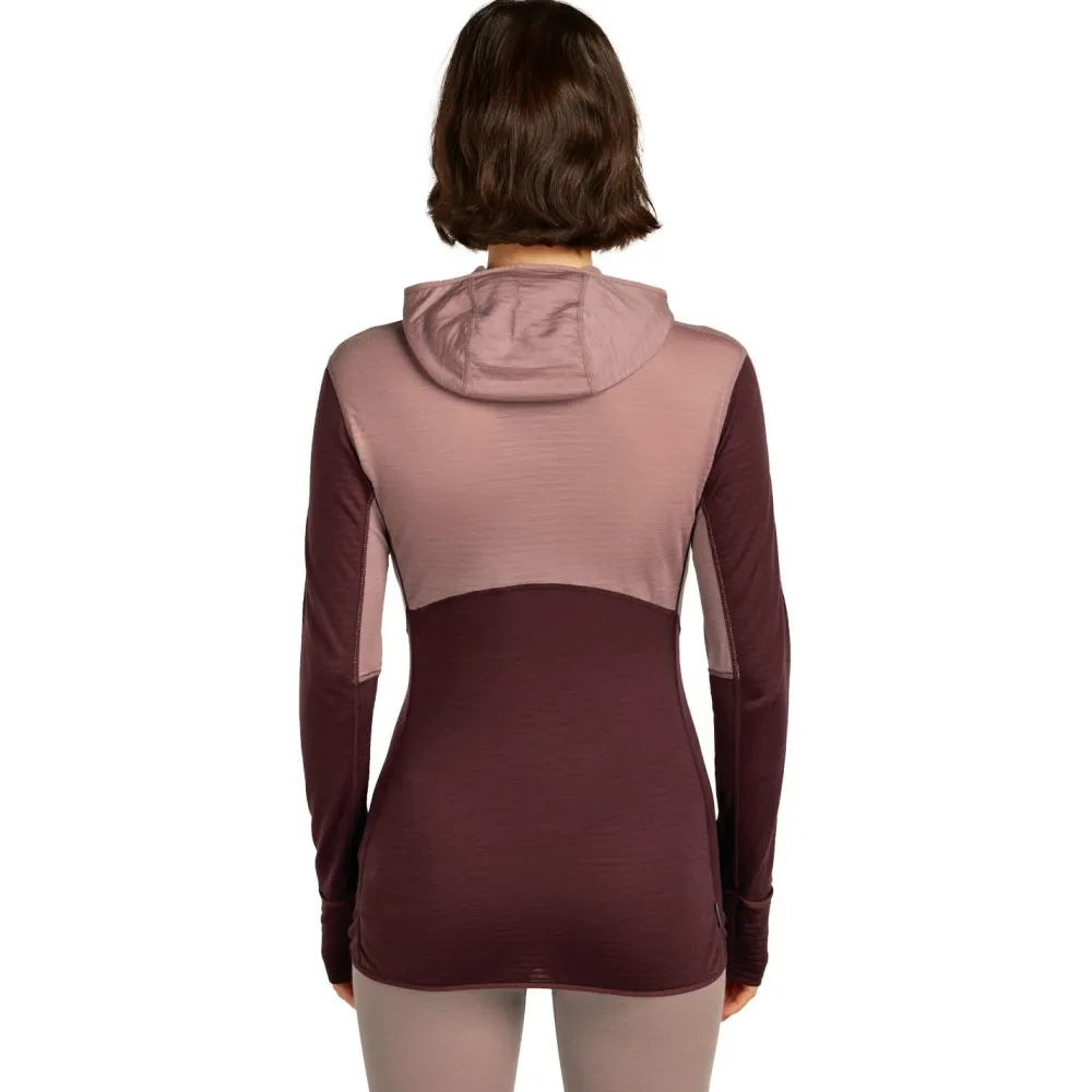 Icebreaker - Women's 200 RealFleece Descender L/S Zip Hoodie - Merinohoodie Online