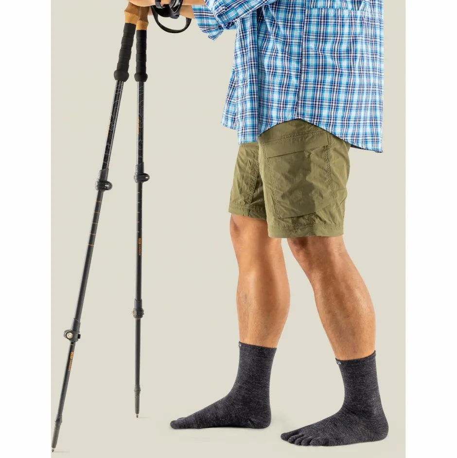 Injinji Wandersocken|Merinosocken-- Liner Crew Wool - Multifunktionssocken Slate