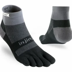 Injinji - Run Midweight Mini-Crew - Laufsocken Black / Grey