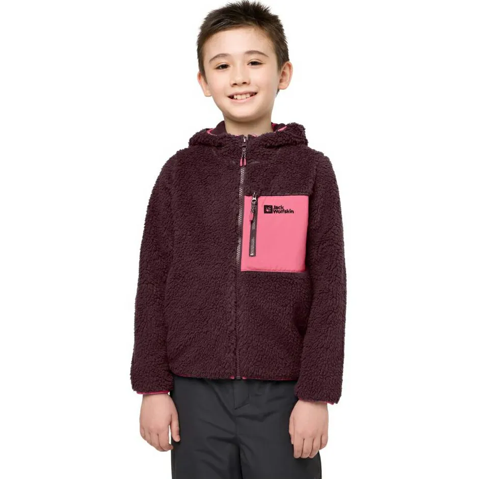 Kinder Jack Wolfskin - Kid's Ice Curl Hood Jacket - Fleecejacke