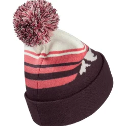 Jack Wolfskin Kopfbedeckungen|Alltagsbekleidung-- Kid's Stripy Pompom Beanie - Mütze