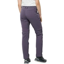 Jack Wolfskin Trekkingbekleidung|Wanderbekleidung-- Women's Glastal Zip Away Pants - Zip-Off-Hose Dark Grape