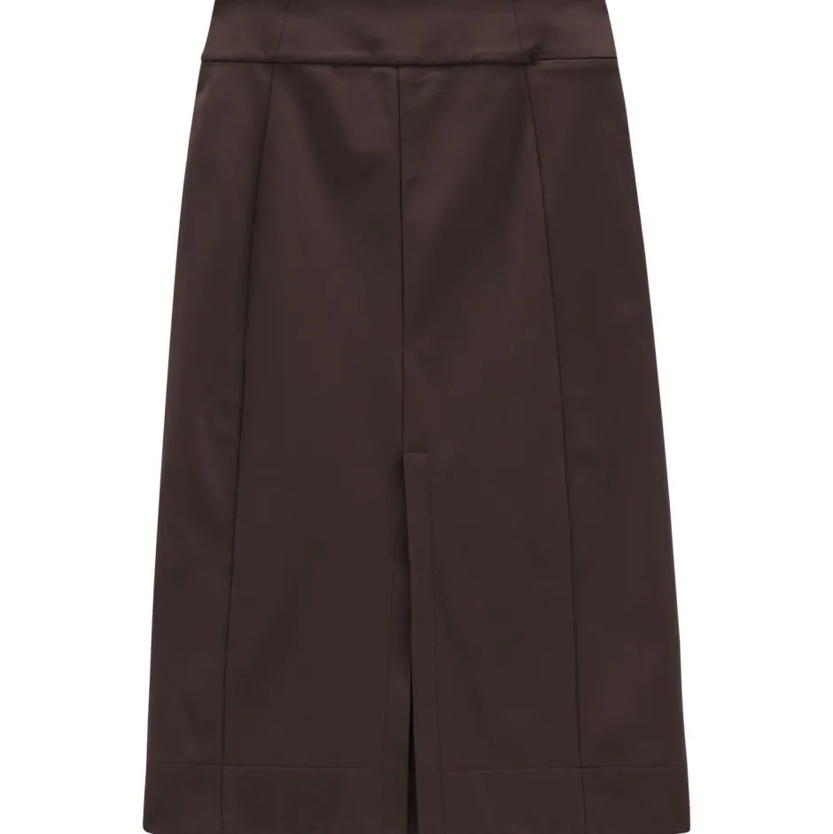 Jeanne Baret Alltagsbekleidung-- Women's Bellflower Long Skirt - Rock Wood
